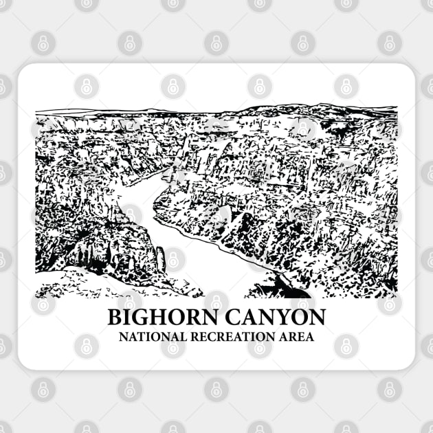 Bighorn Canyon National Recreation Area Magnet by Lakeric